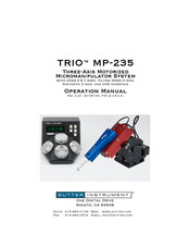 Sutter Instrument TRIO MP-235 Operation Manual