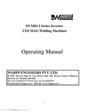 WARPP IN MIG-250 I Operating Manual