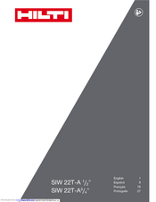 Hilti SIW 22T-A 1/2 inch Original Operating Instructions