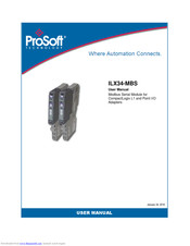 ProSoft Technology ILX34-MBS User Manual