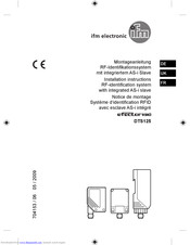 IFM Electronic Efector 190 DTS125 Installation Instructions Manual