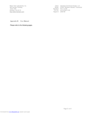 Industrial Commercial Scales 427-01B Technical Manual