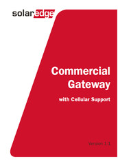 SolarEdge The Commerical Gateway Installation Manual