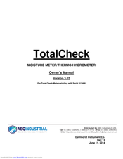 ABQ Industrial TotalCheck Owner's Manual