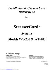 Water Factory Systems SteamerGard WT-200 Use And Care Instructions, Installation