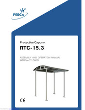 PERCo RTC-15.3 Assembly And Operation Manual Warranty Card