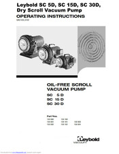 Leybold vacuum SC 15 D Operating Instructions Manual