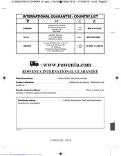 Rowenta DV86 Series Manual