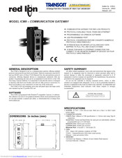 red lion ICM8 Manual