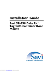 Savi ST-656 Installation Manual