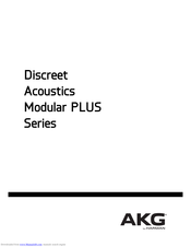 AKG Discreet Acoustics Modular PLUS Series User Manual