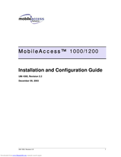MobileAccess 1200 Installation And Configuration Manual