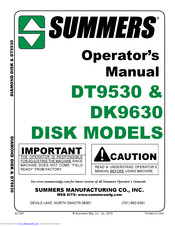 Summers DK9630 Operator's Manual