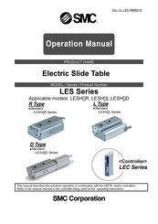 SMC Networks LESH*R Series Operation Manual