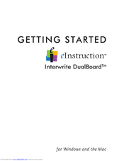 Interwrite DualBoard series Getting Started
