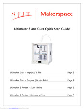 NJIT Makerspace Cura Quick Start Manual