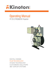 Kinoton FP 25 E PREMIERE Operating Manual