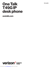 Verizon One Talk T49G User Manual