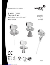 Solartron Mobrey MRL800 Installation & Maintenance Manual