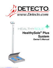 Detecto HealthySole Plus Owner's Manual