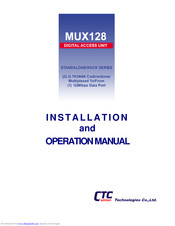 CTC Union MUX128 Installation And Operation Manual