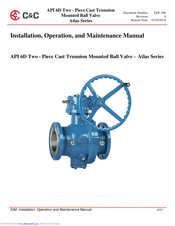 C&C Atlas Series Installation, Operation And Maintenance Manual