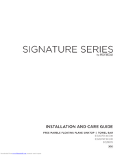 Ronbow Signature series Installation And Care Manual