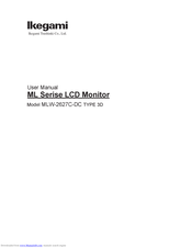 Ikegami ML Series User Manual
