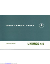 Mercedes-Benz Unimog 416 1976 Instruction Manual