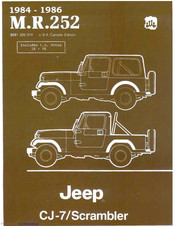 Jeep CJ-7 Scrambler 1984 Workshop Manual