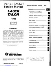 Mitsubishi MOTORS Laser 1993 Service Manual