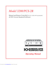 Krohn-Hite PCS-2B Operating Manual