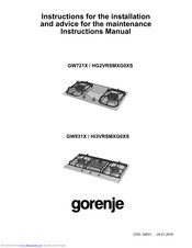Gorenje GW931X/HI3VRSMXG0XS Instructions For The Installation And Advice For The Maintenance