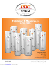 EHC NEPTUNE NINDSL120L Installation & Maintenance Instructions Manual