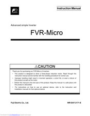 FujiFilm FVR0.75AS1S-4 Instruction Manual