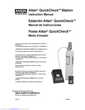 MSA Altair QuickCheck Station Instruction Manual