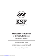 KSP N715-170 Instruction And Maintenance Manual