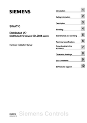 siemens 6DL2804 Series Hardware Installation Manual