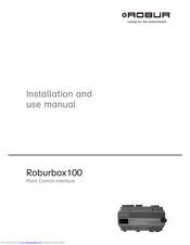 Robur Roburbox100 Installation And Use Manual