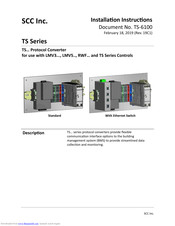SCC TS Series Installation Instructions Manual