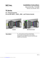 SCC TS-PL4 Installation Instructions Manual