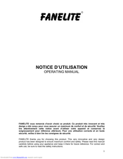 FANELITE FB-60 Operating Manual