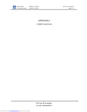 Universal Remote Control RFTX-1 Installation Manual