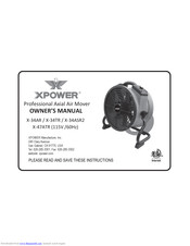 xpower X-47ATR Owner's Manual