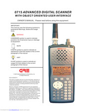 Grecom 0715 Owner's Manual