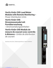 Vertiv Knurr DIS Operating Instructions Manual