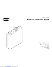 Hach sc200 4-20 User Manual