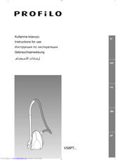 Profilo VS6PT Series Instructions For Use Manual