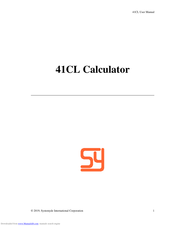Systemyde 41CL User Manual