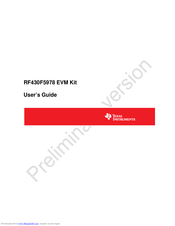 Texas Instruments RF430F5978 EVM Kit User Manual